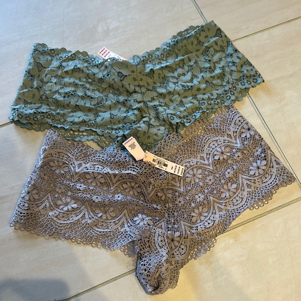 2 - Victoria Secret Lace Hipster Panties